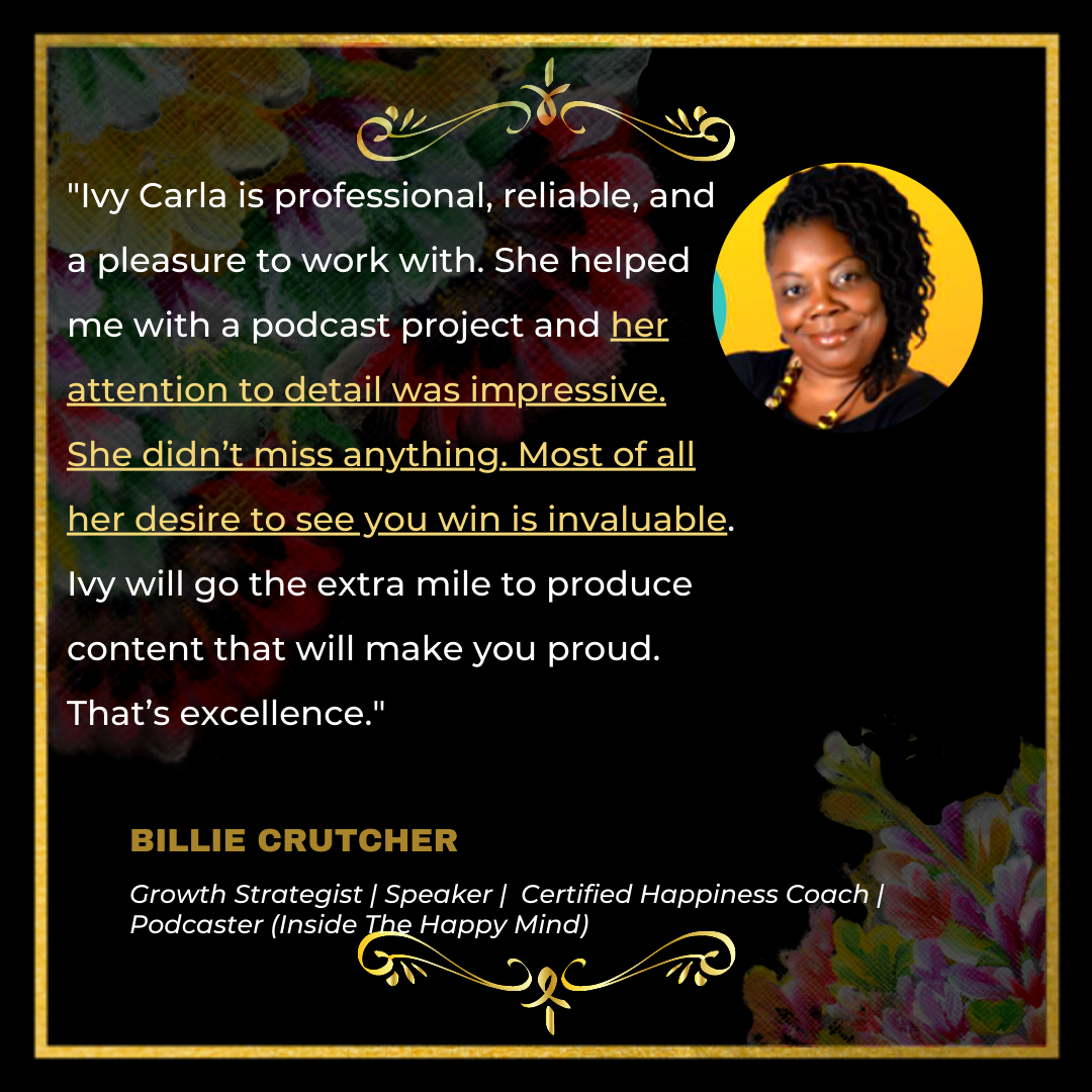 Testimonial Billie Crutcher