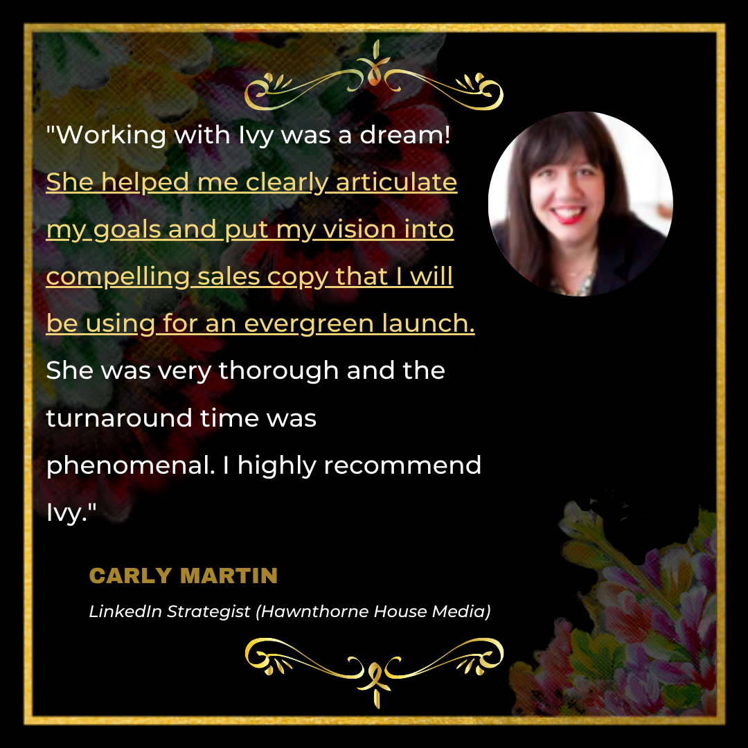 Testimonial Carly Martin